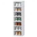 Foldable Stackable Shoe Storage Organizer – Transparent Shoe Rack Cabinet