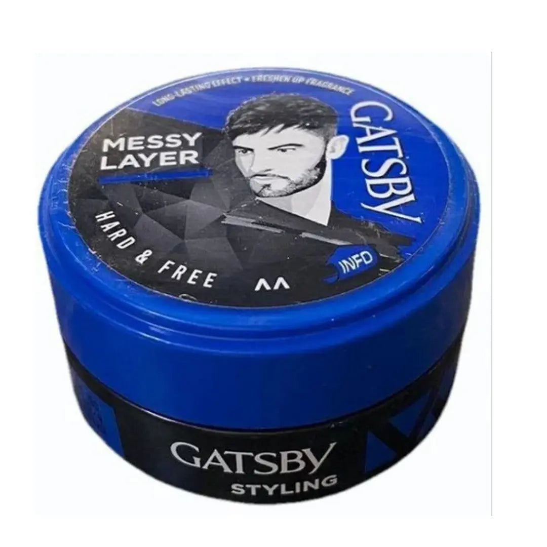 Gatsby Styling Wax Messy Layer 25g – Hard & Free Finish Hair Wax for Men