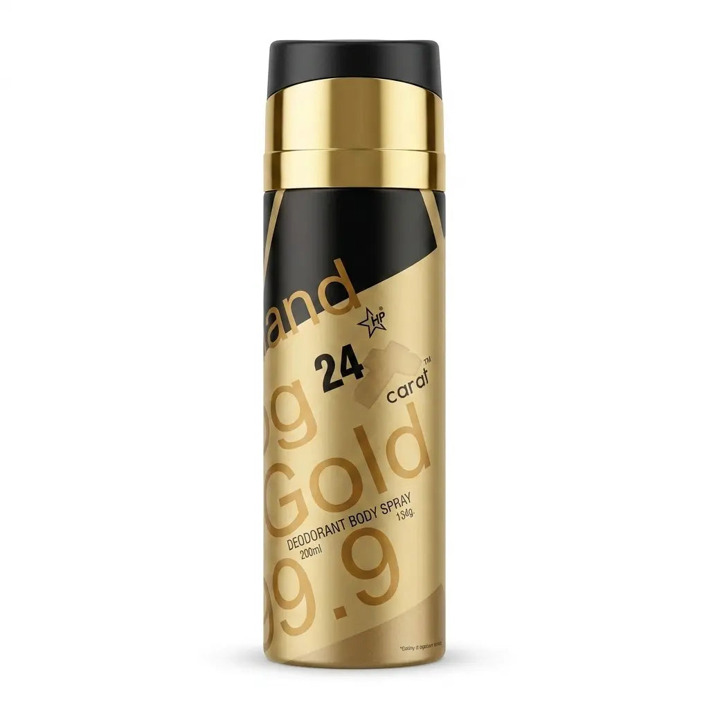 HP 24 Carat Gold Deodorant Body Spray | 200ml | Premium Fragrance for Men & Women