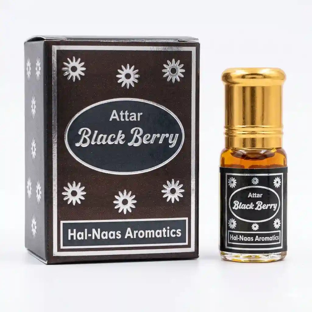 Hal-Naas Aromatics Black Berry Attar 3ml | Fruity Musk Perfume Oil for Men & Women | Alcohol-Free Roll-On