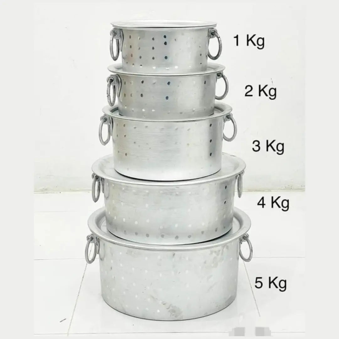 Heavy-Duty Aluminium Cooking Pot – 1kg / 2kg / 3kg / 4kg / 5kg | Sri Lankan Traditional Pan With Handles