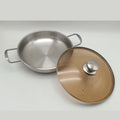 Heavy Duty Stainless Steel Kadai with Glass Lid – 22cm, 24cm, 26cm