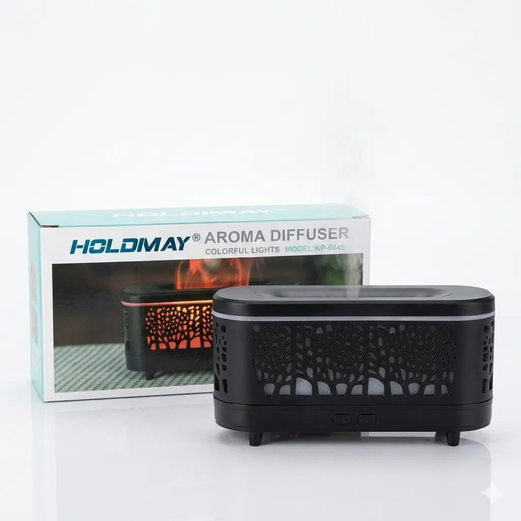 Holdmay KP-6045 Flame Aroma Diffuser | Colorful Light Humidifier
