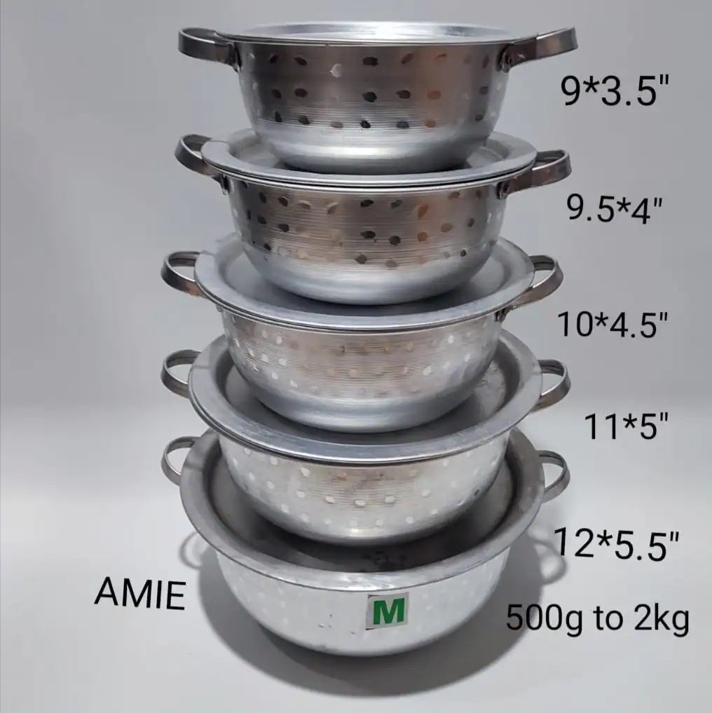 Aluminum Cookware Set 500g to 2kg - 5 Pieces