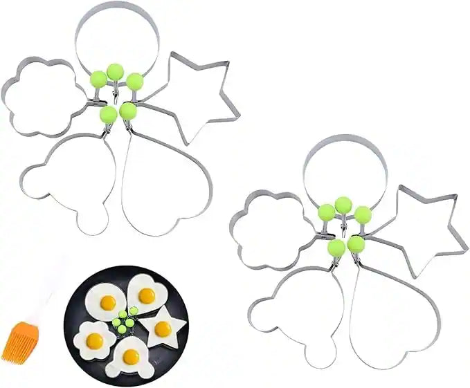 5-Piece Stainless Steel Egg Mold Set