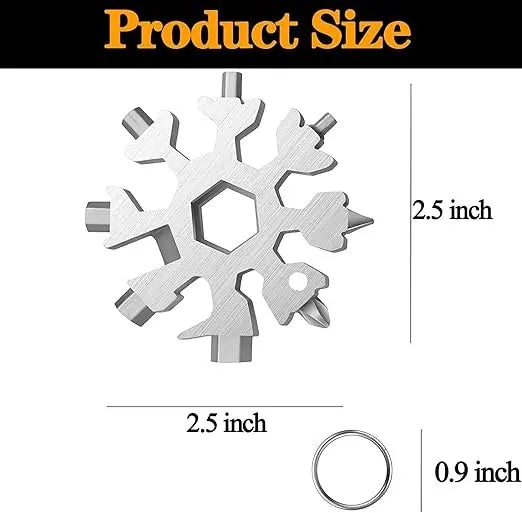 18 in 1 Snowflake Multi-Tool Wrench