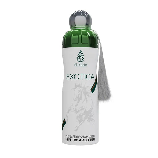 Al Nuaim Exotica Perfume Body Spray 200ml Free from Alcohol 