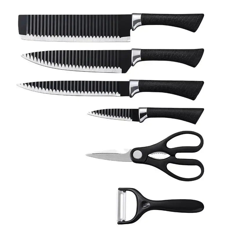 6-Piece Kitchen Utensil Set - Knives, Scissors and Peeler