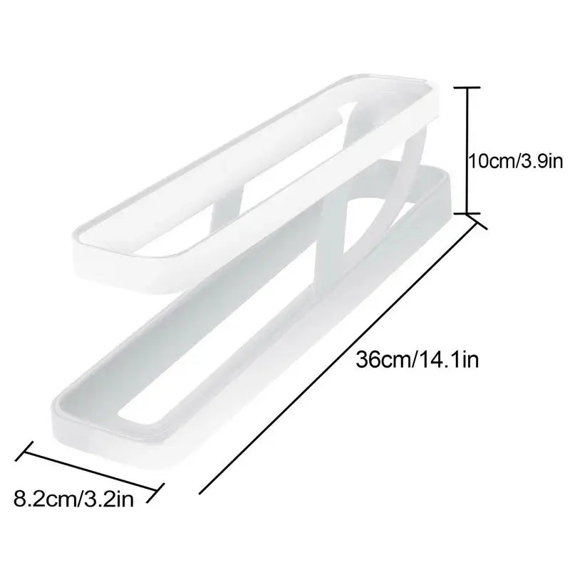 Gravity-Fed Egg Dispenser - Two-Level Rolling Track Design