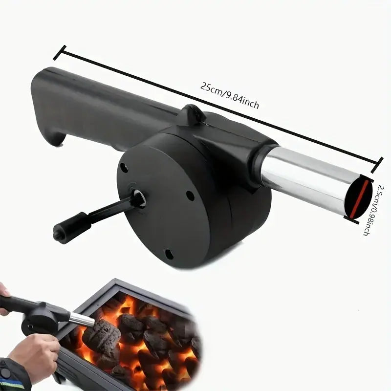 Manual BBQ Air Blower - Handheld Fire Starter