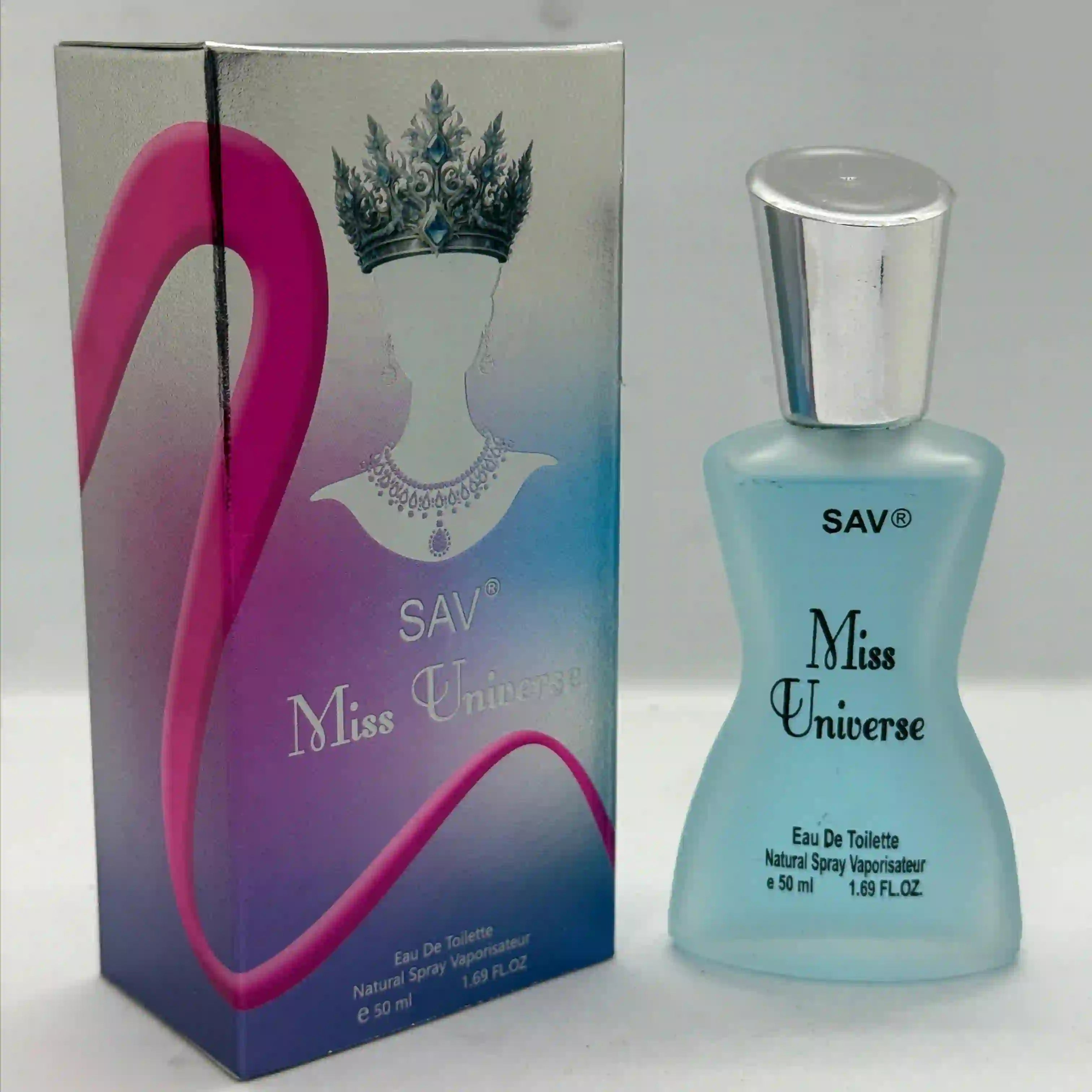 SAV Miss Universe Eau De Toilette - 50ml, Light Blue Bottle