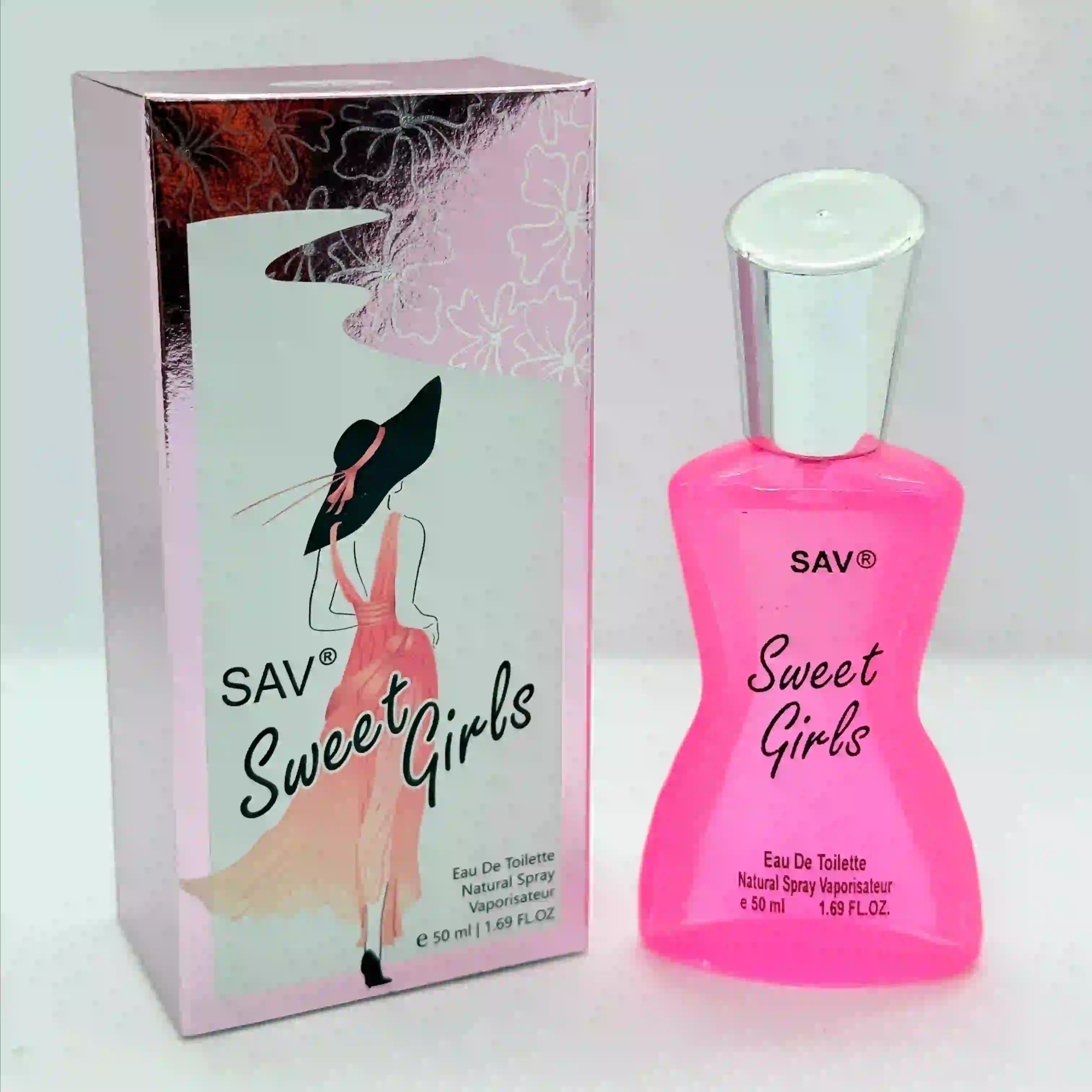 SAV Sweet Girls Eau De Toilette - 50ml, Pink Bottle