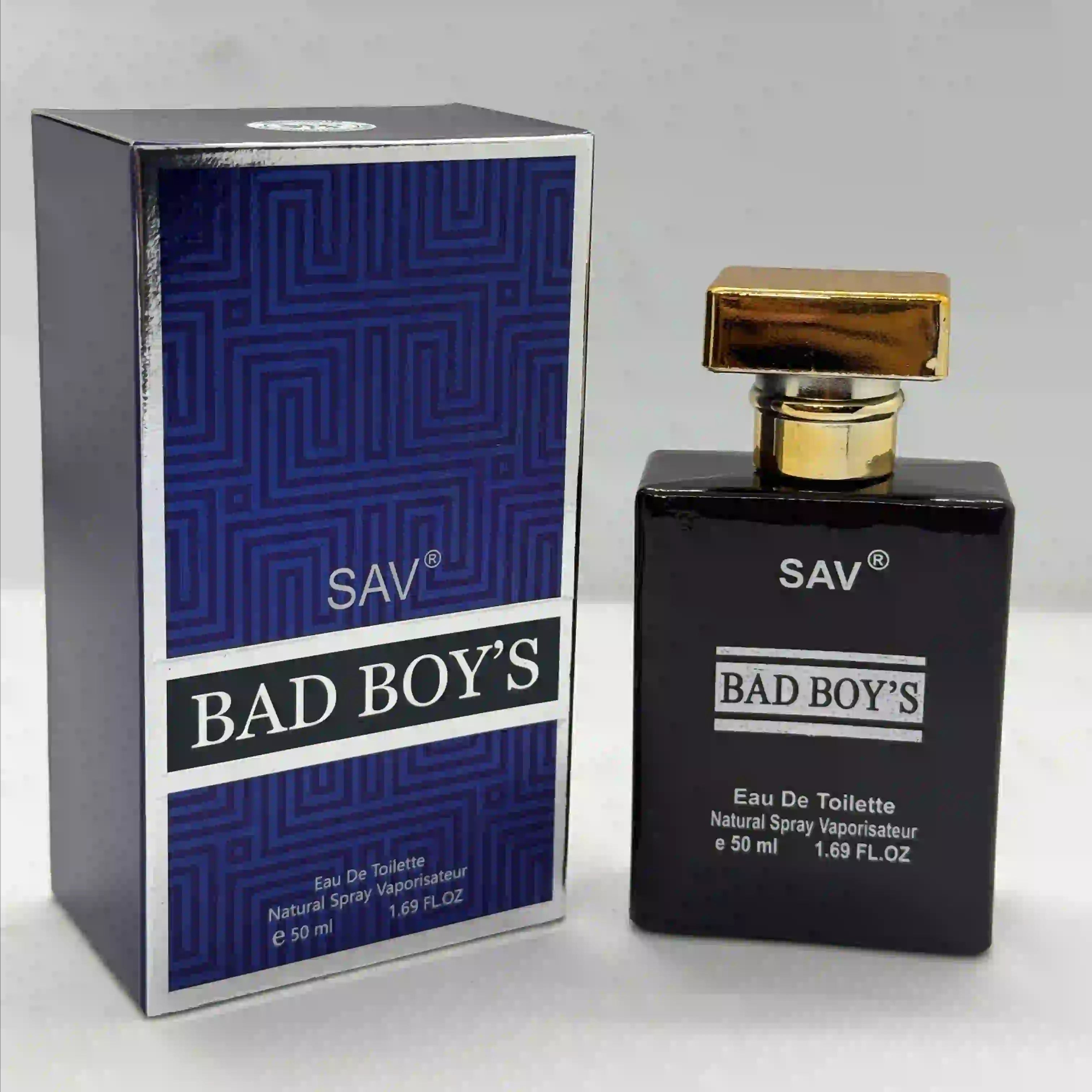 SAV BAD BOY'S Eau De Toilette - 50ml, Black Bottle
