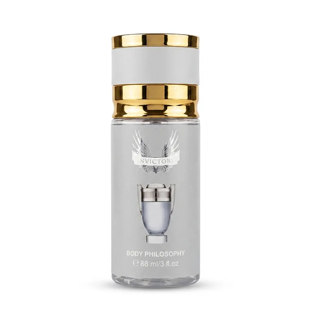 Invictory Body Philosophy Fragrance Mist for Men | 88ml / 250ml | Fresh Woody Scent