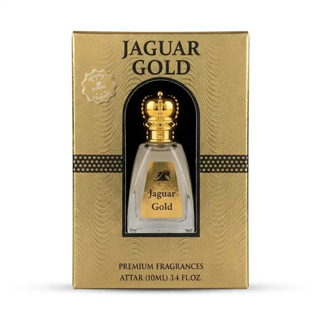 Jaguar Gold Premium Attar Perfume Oil 10ML – Alcohol-Free Long Lasting Fragrance