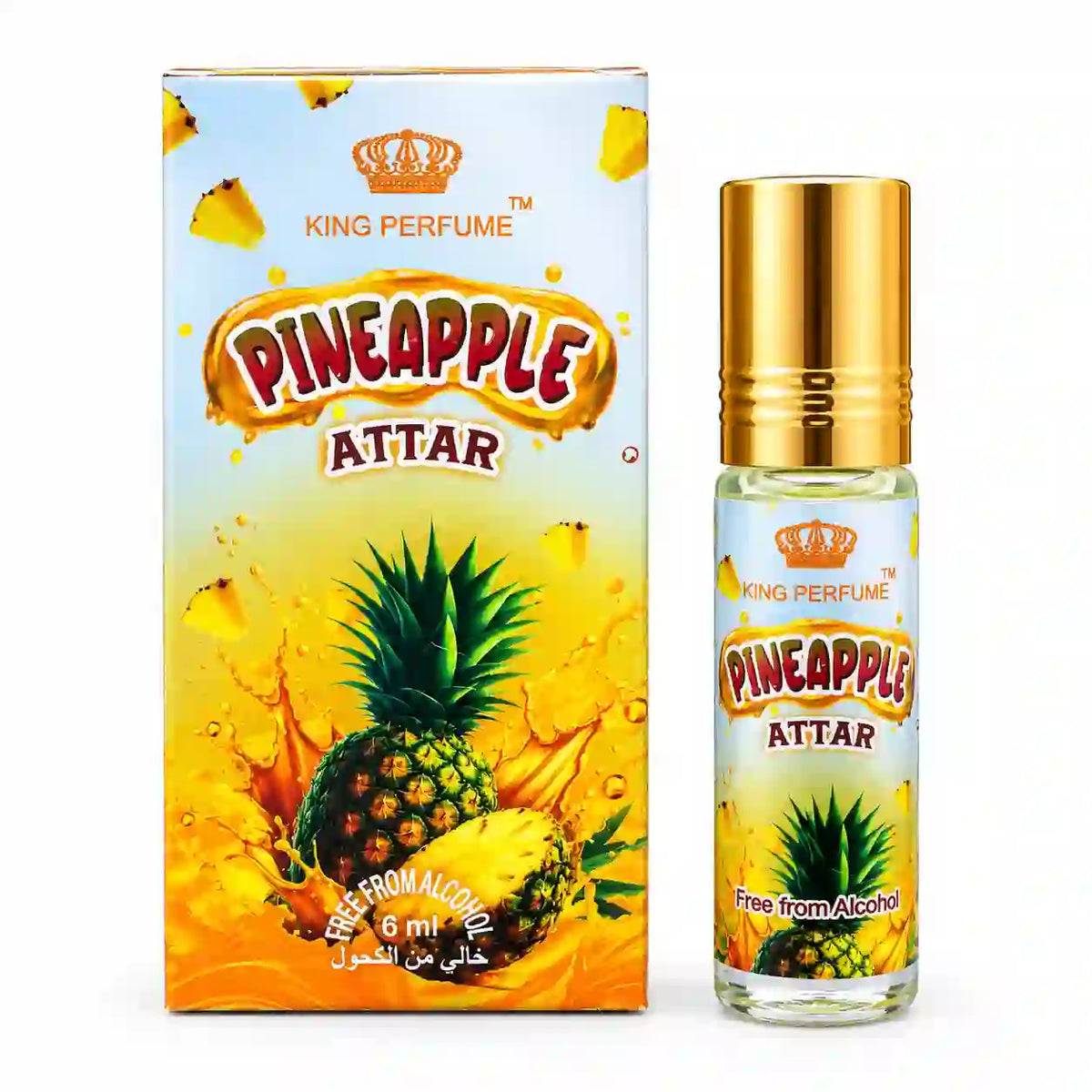 King Perfume Pineapple Attar 6ml – Fruity Unisex Perfume Oil