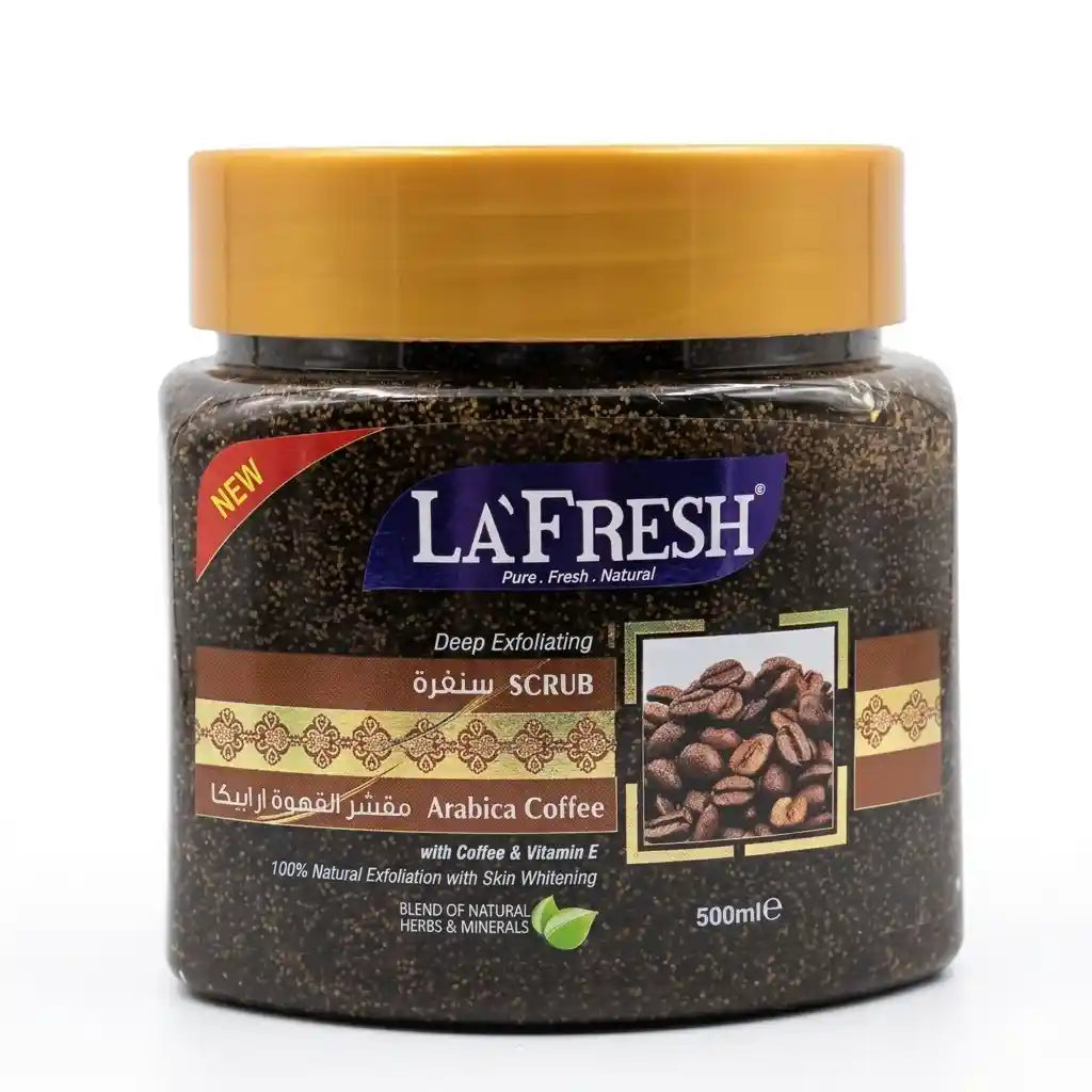 La'Fresh Arabica Coffee Deep Exfoliating Scrub with Vitamin E – 500ml