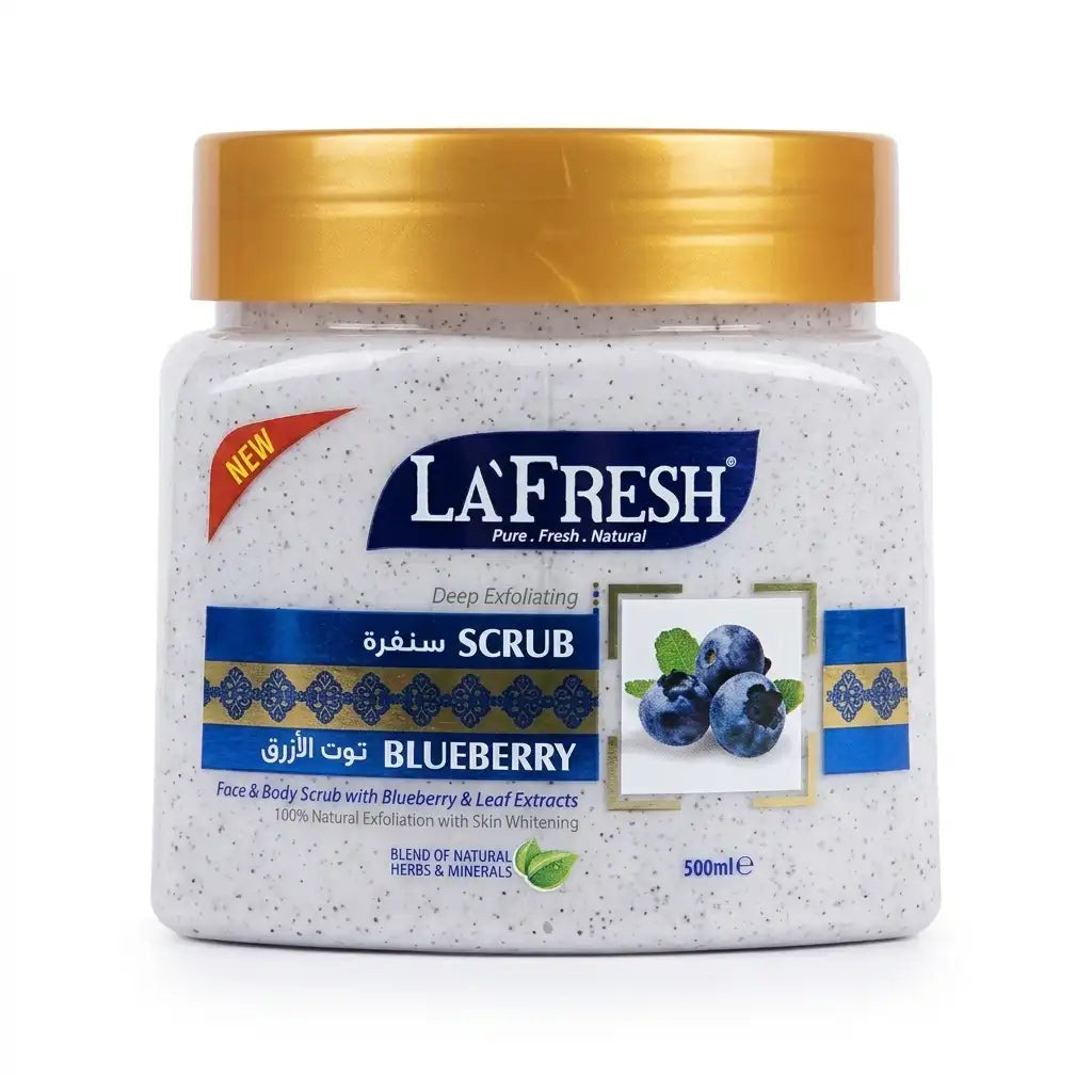 La'Fresh Blueberry Deep Exfoliating Face & Body Scrub – 500ml