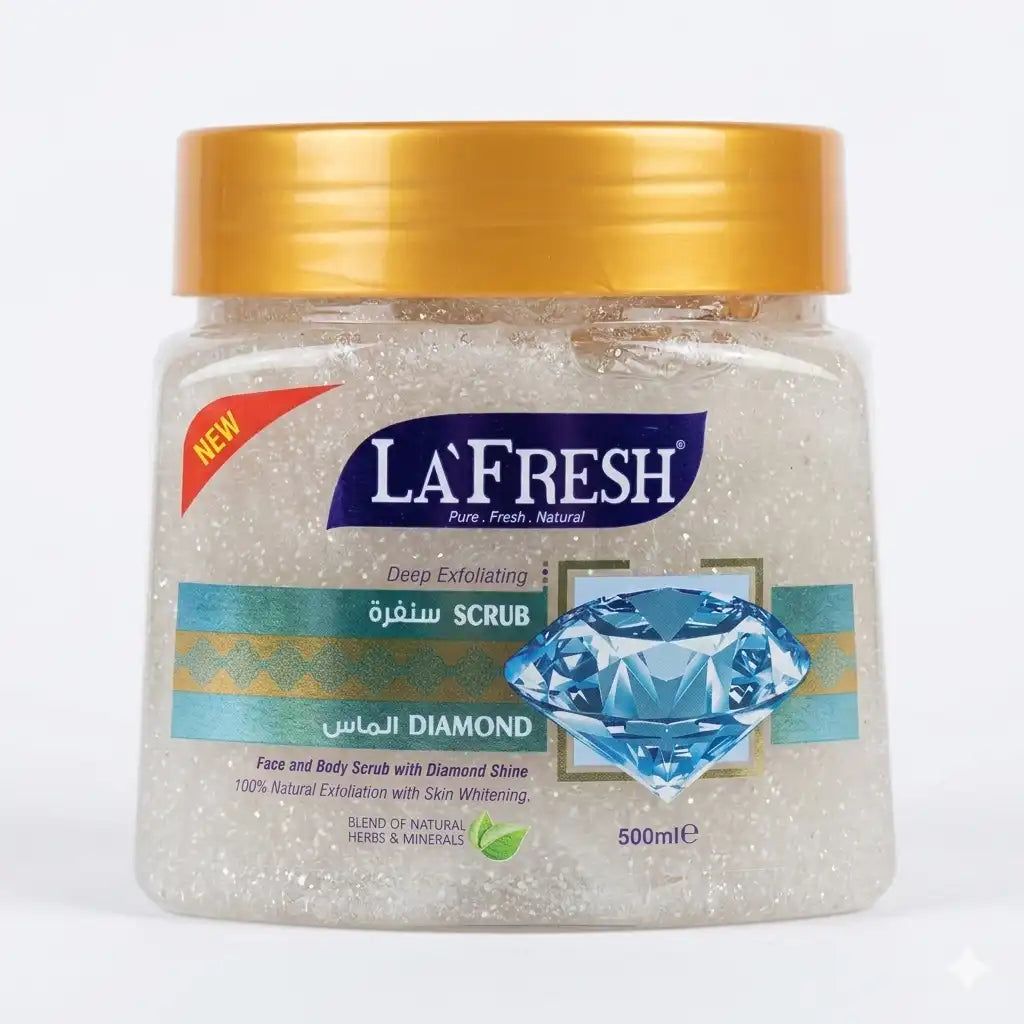 La'Fresh Diamond Deep Exfoliating Face & Body Scrub – 500ml