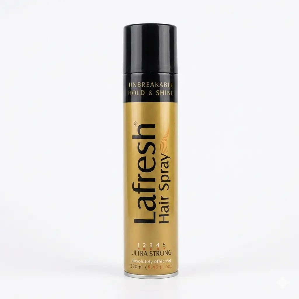 Lafresh Ultra Strong Hair Spray (250ml) – Unbreakable Level 5 Hold & Brilliant Shine