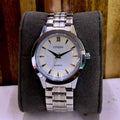 Men’s Classic Slim Quartz Watch – Stainless-Steel Look Bracelet