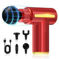 Mini Massage Gun – Portable Muscle Massage Gun with 4 Replaceable Heads & Smart Pressure Sensing