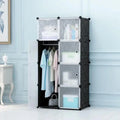 Modular Wardrobe Cabinet with Hanging Space | Portable Storage Organizer
