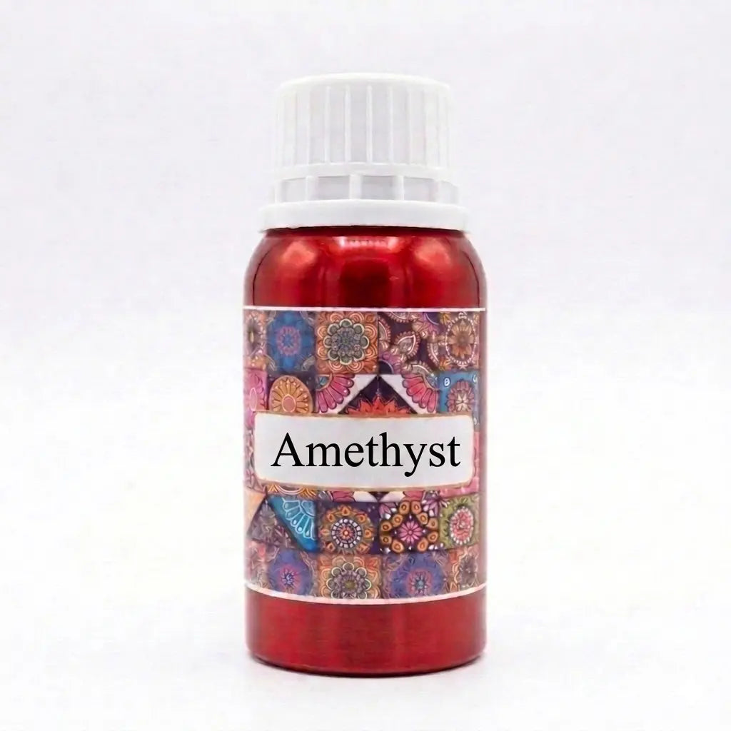Mohson's Perfumery Amethyst Pure Attar | 100g Concentrated Floral Perfume Oil for Men & Women | Alcohol-Free Long-Lasting Arabic Fragrance
