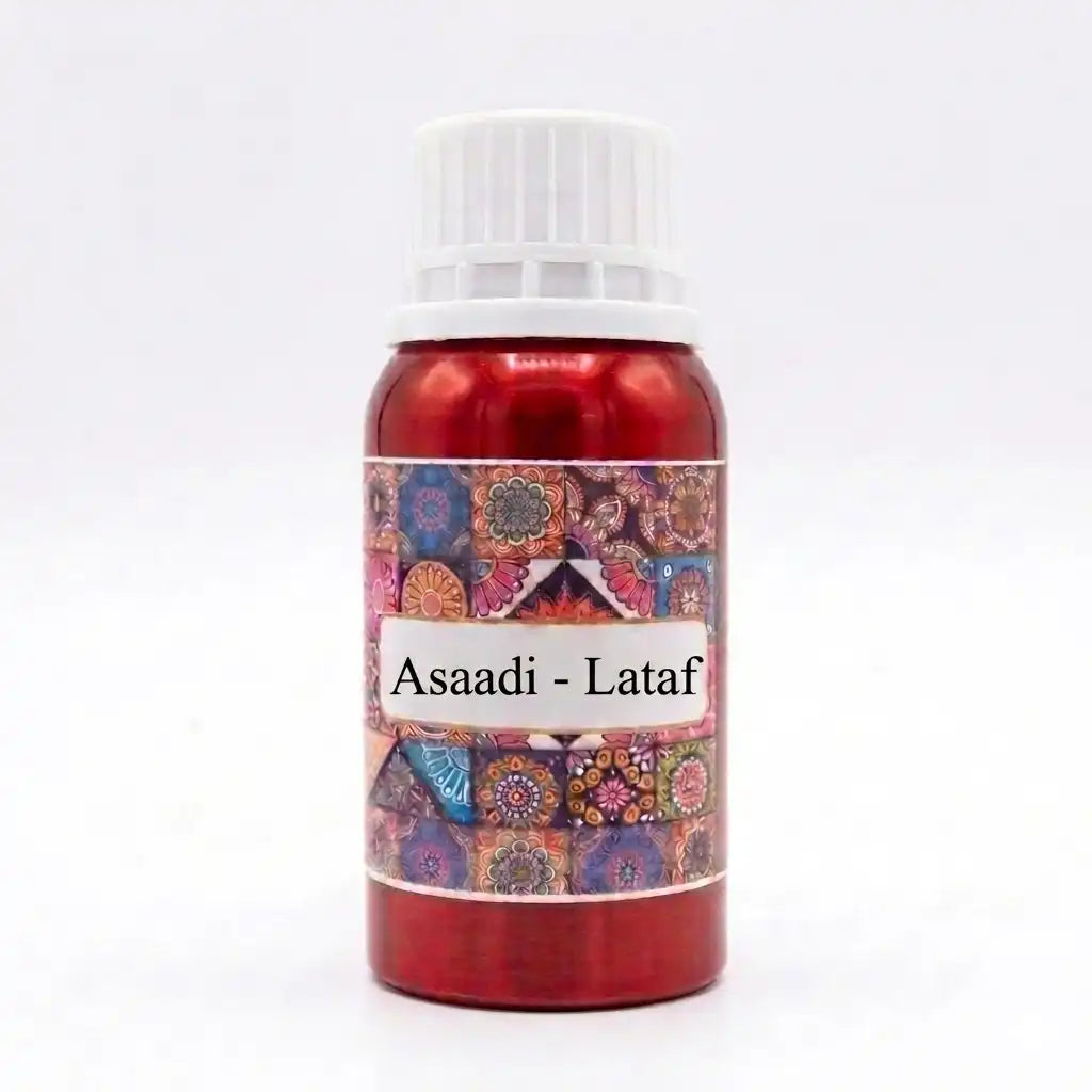 Mohson's Perfumery Asaadi Lataf Pure Attar | 100g Concentrated Soft Floral Perfume Oil for Men & Women | Alcohol-Free Long-Lasting Arabic Fragrance