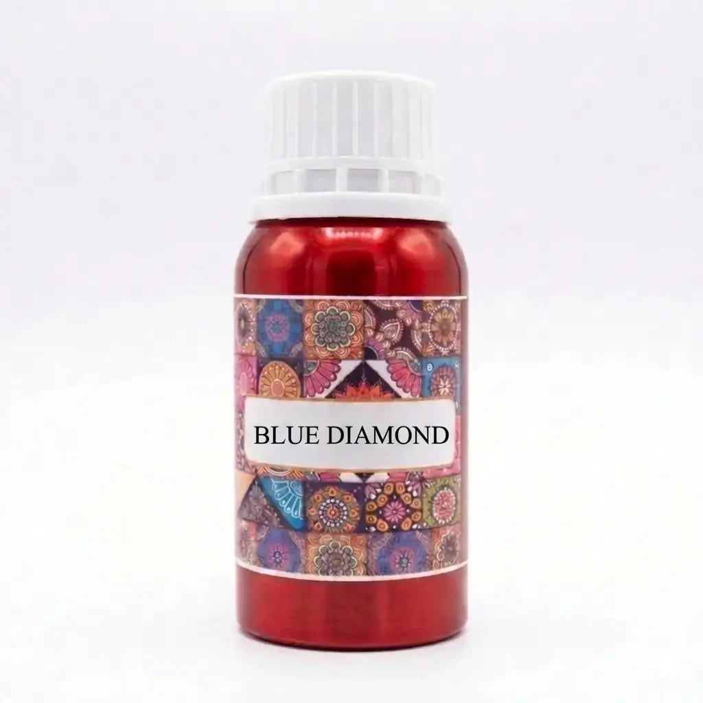 Mohson's Perfumery Blue Diamond Attar Perfume Oil 100G – Long Lasting Alcohol Free Fragrance
