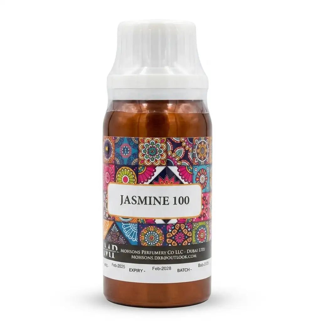 Mohson's Perfumery Jasmine 100 | 100g Pure Jasmine Perfume Oil for Women | Alcohol-Free Attar
