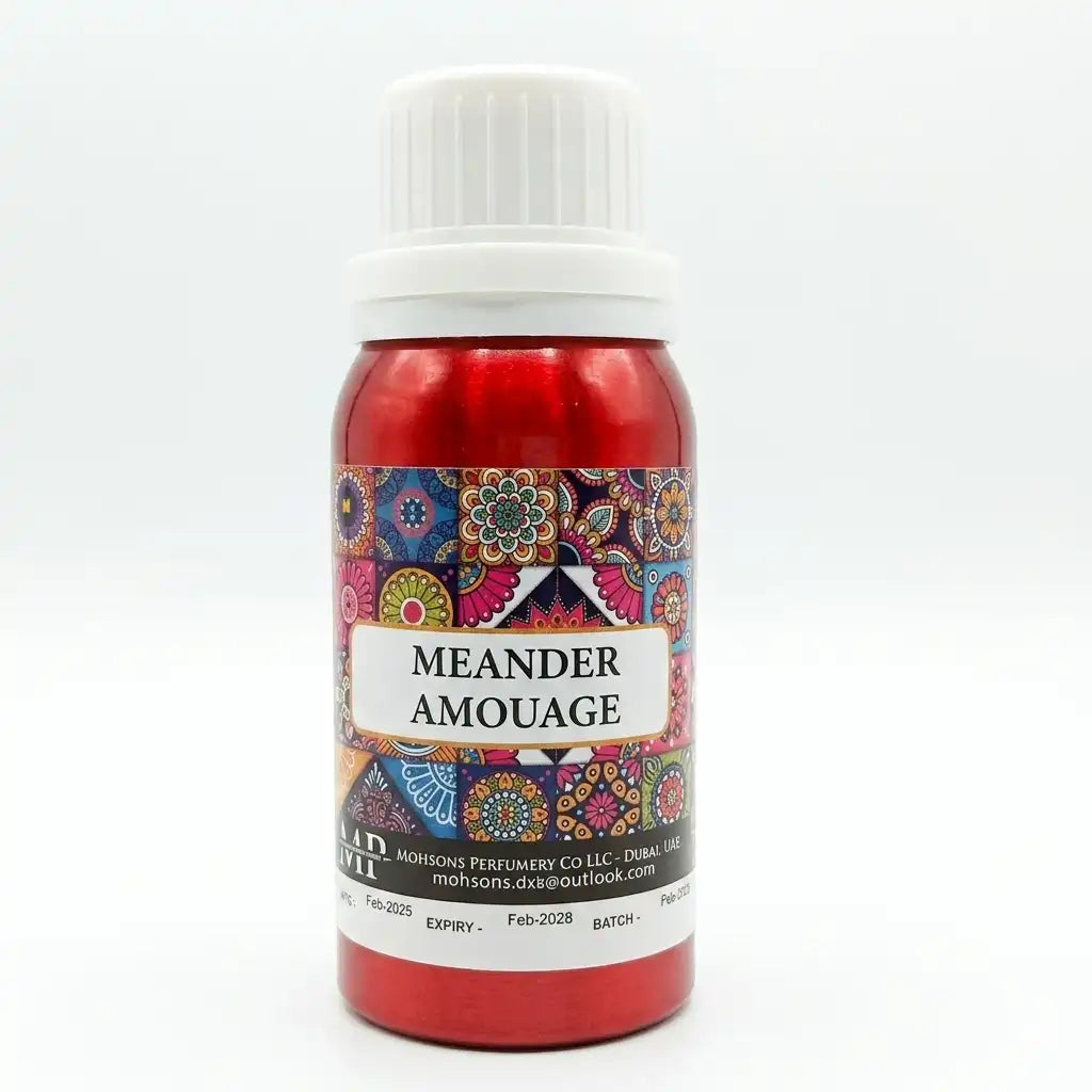 Mohson's Perfumery Meander Amouage Attar Perfume Oil 100G – Alcohol-Free Long Lasting Fragrance