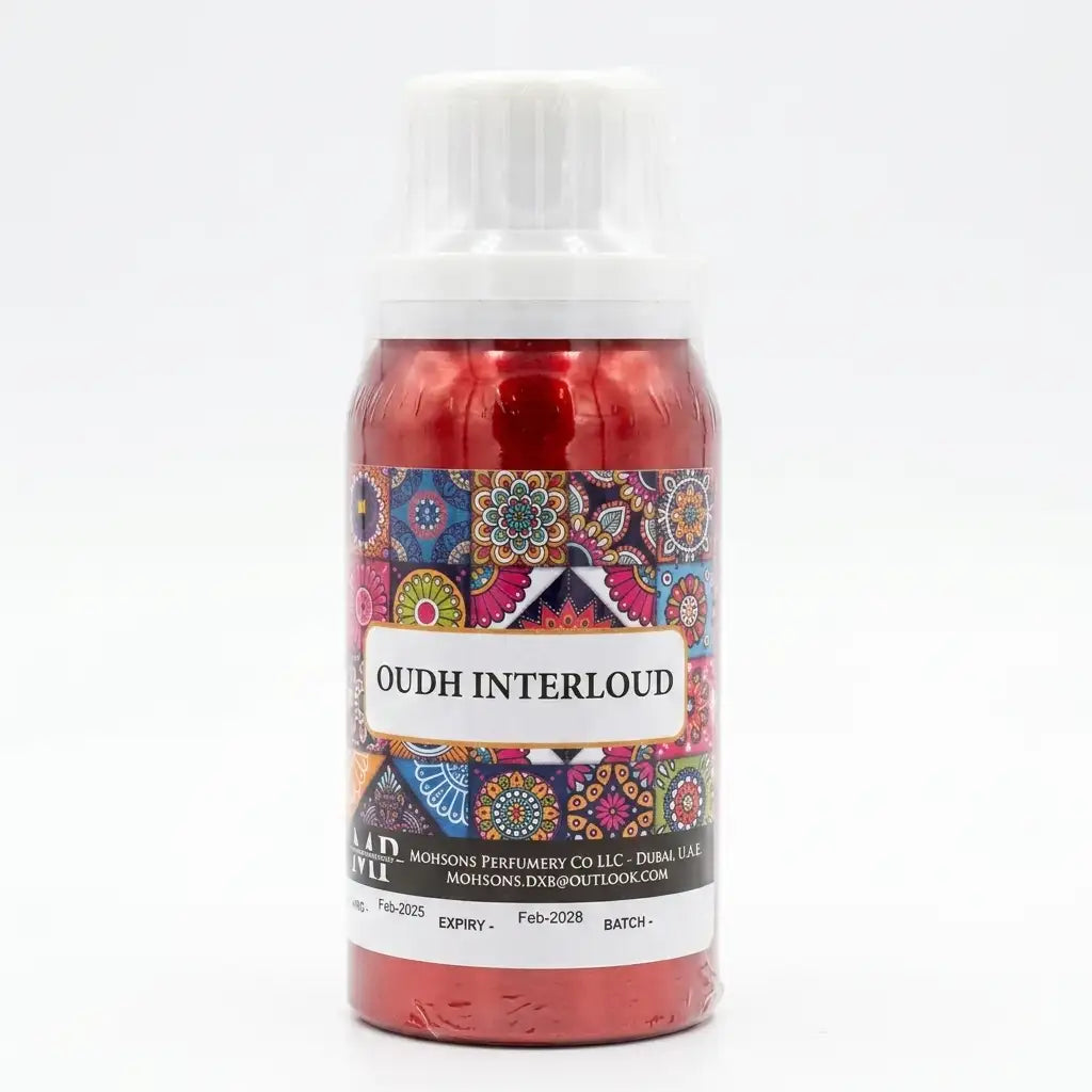 Mohson's Perfumery Oudh Interloud Attar Perfume Oil 100G – Alcohol-Free Long Lasting Fragrance