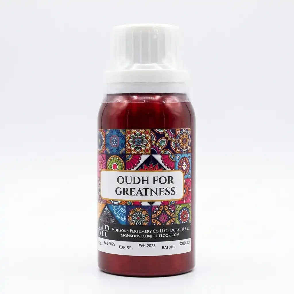 Mohson's Perfumery Oudh for Greatness Attar Perfume Oil 100G – Alcohol-Free Long Lasting Fragrance