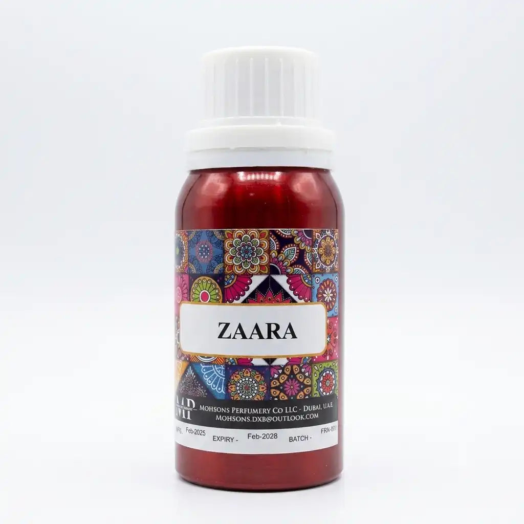 Mohson's Perfumery Zaara Perfume Oil 100G – Alcohol-Free Long Lasting Fragrance