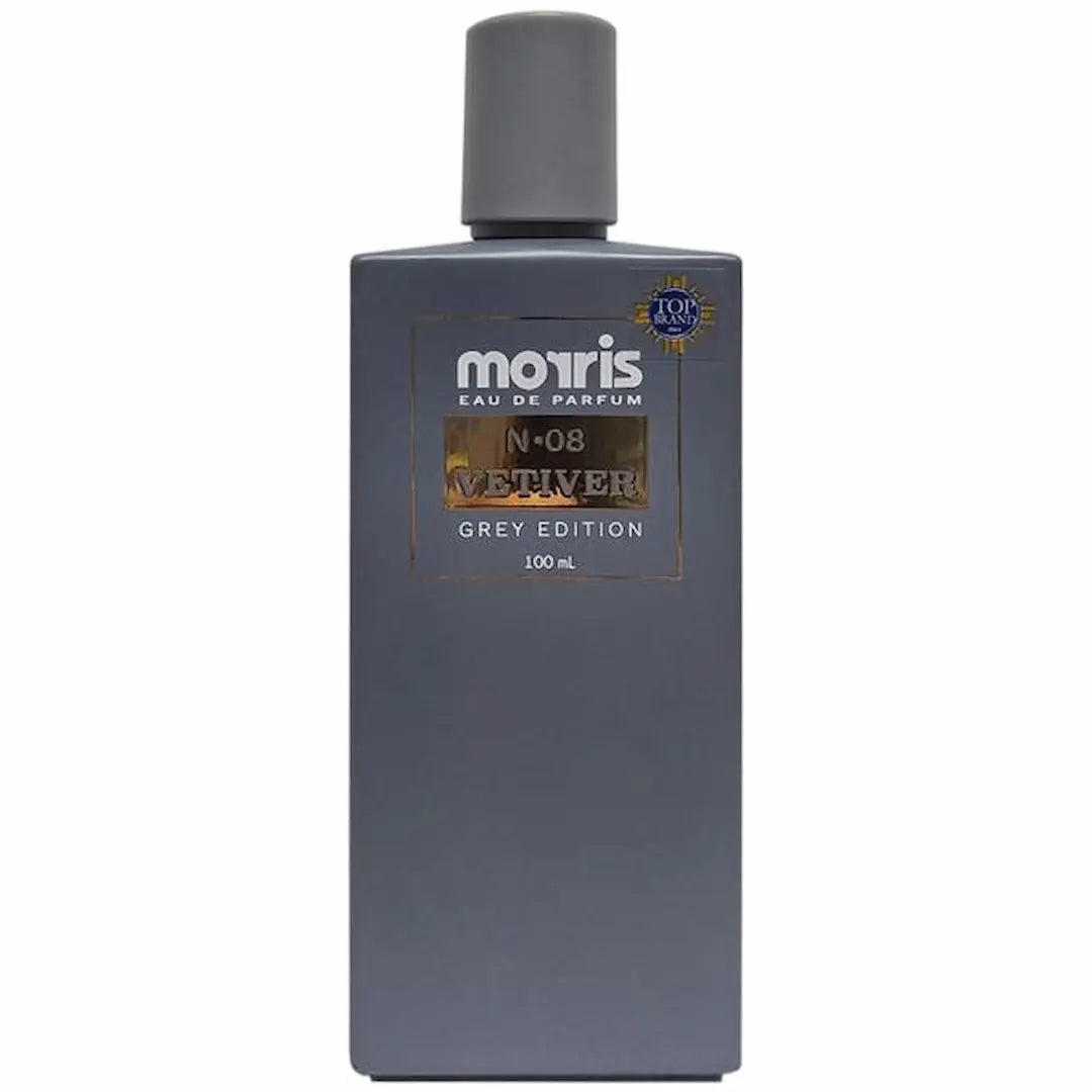 Morris N•08 Vetiver Grey Edition Eau De Parfum – 100ml | Fresh Woody Vetiver Fragrance for Men