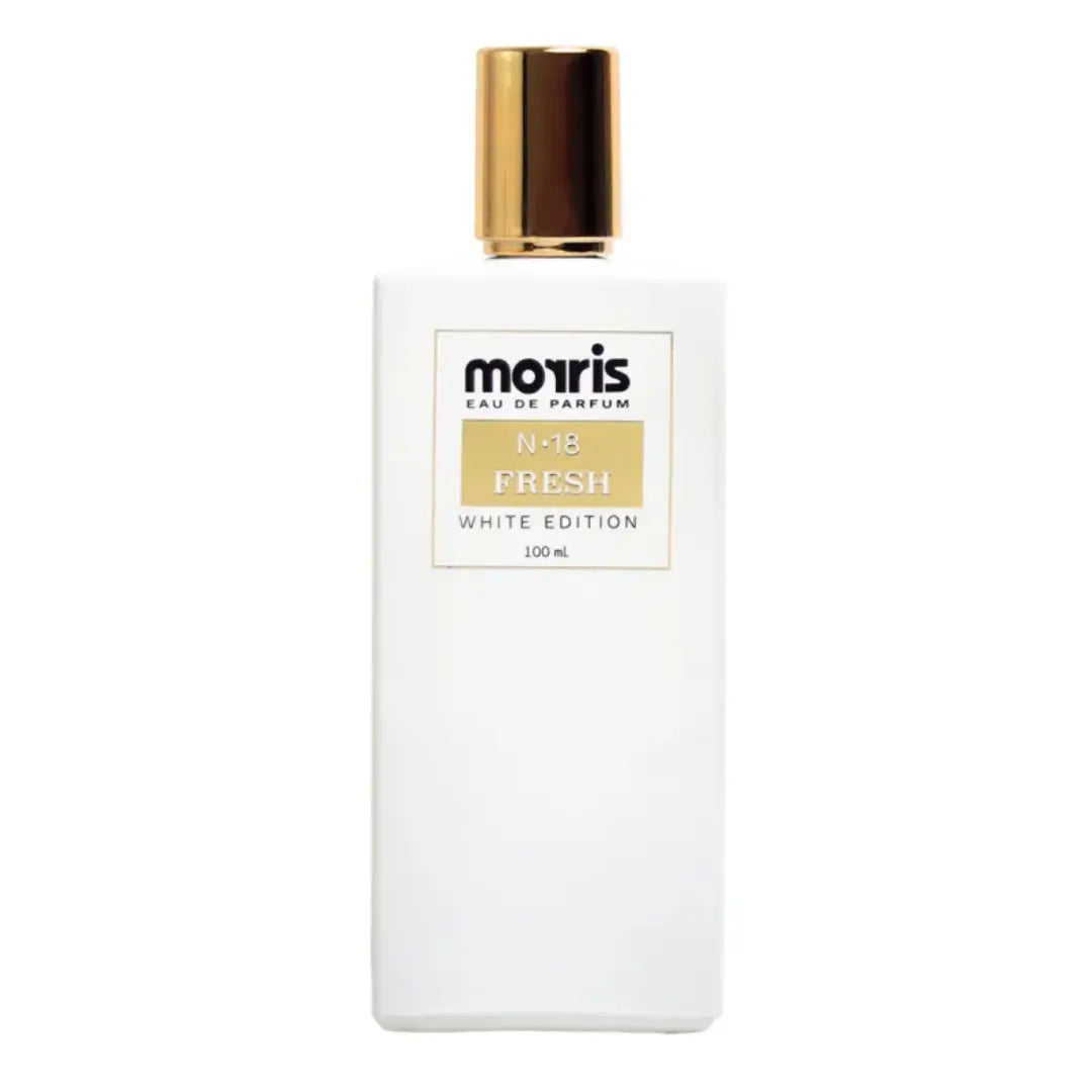 Morris N•18 Fresh White Edition Eau De Parfum – 100ml | Clean Crisp Long-Lasting Fresh Fragrance for Men & Women