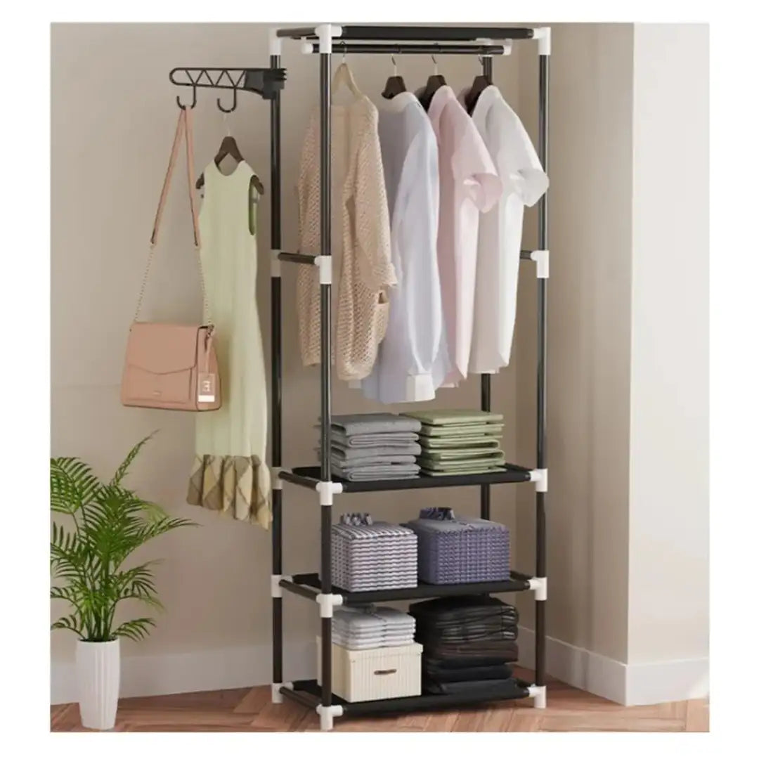 Multi-Layer Clothes Storage Rack 170cm | Hanging & Shelf Organizer