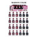 Nail Polish Set – 24 Deep Maroon & Black Shades Collection – 10ml Each