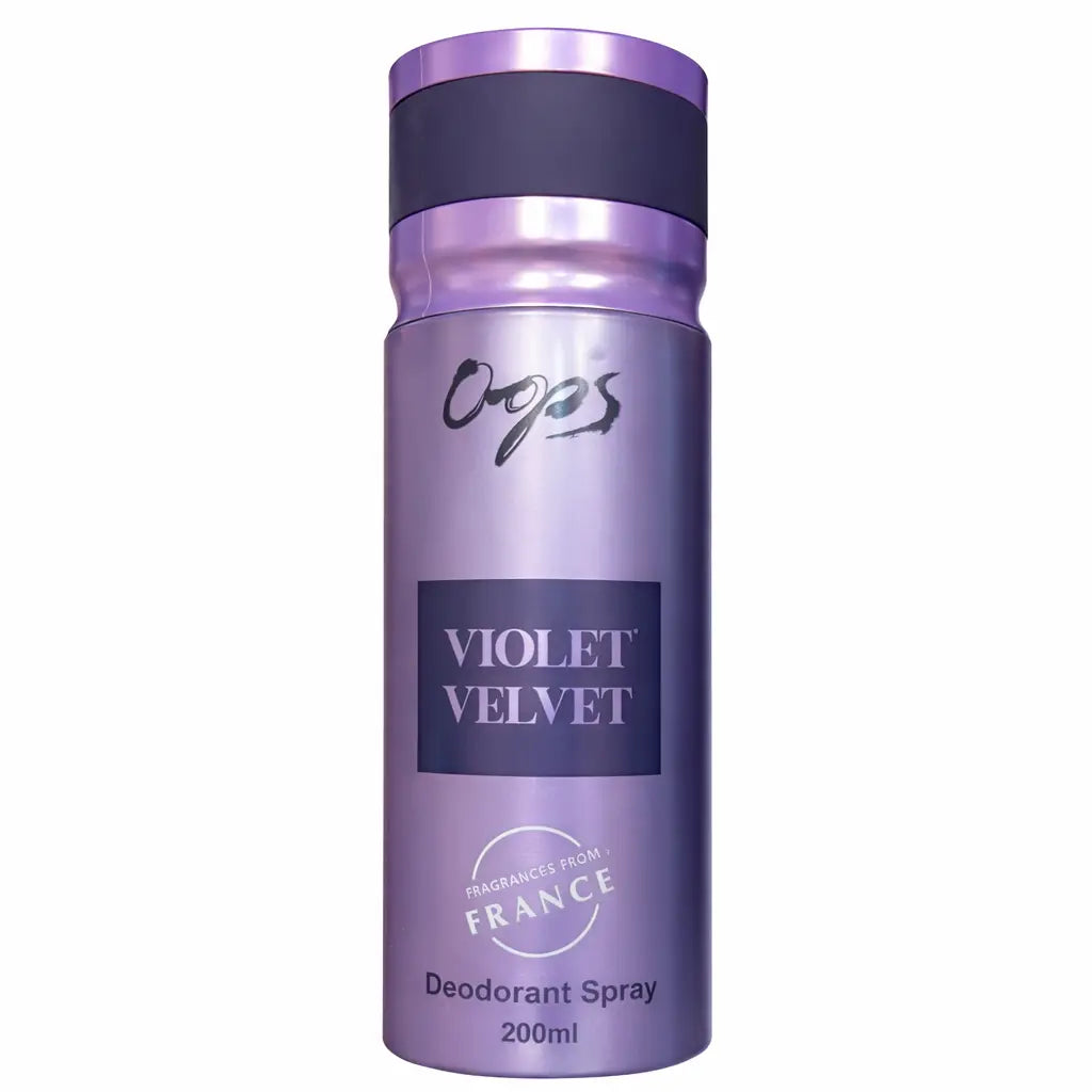 Oops Violet Velvet Deodorant Spray – Soft Floral & Powdery Freshness (200ml)