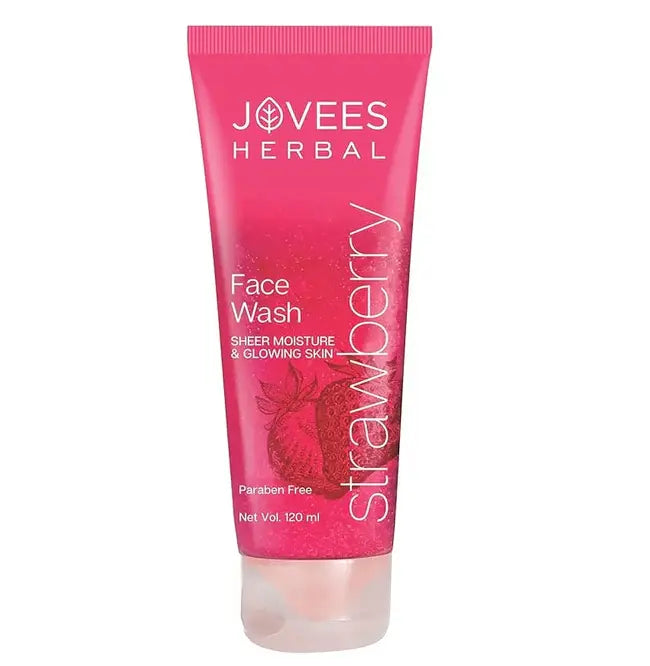 Jovees Herbal Face Wash - Strawberry (120ml)