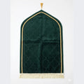 Premium Arch Velvet Prayer Mat | Embossed Geometric Design