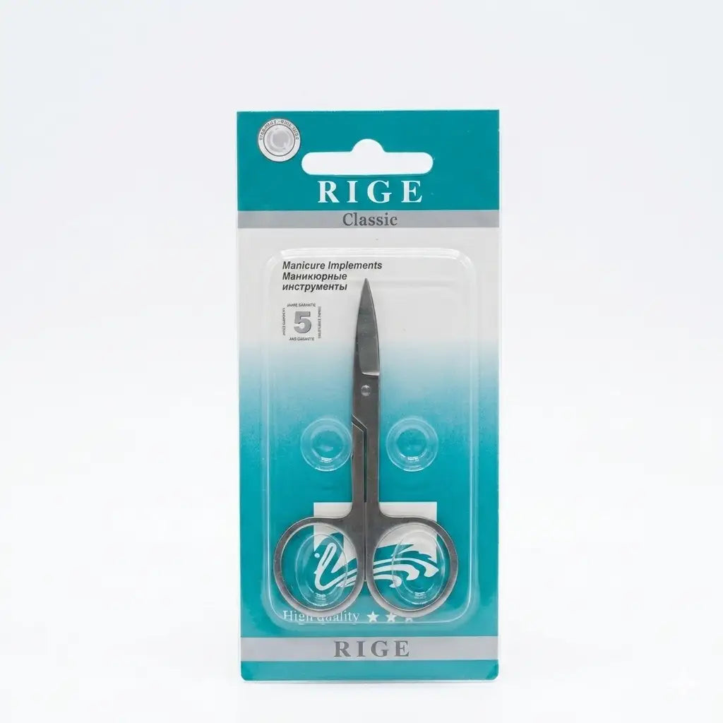 RIGE Classic Professional Manicure Scissors – Precision Nail & Cuticle Trimming Tool