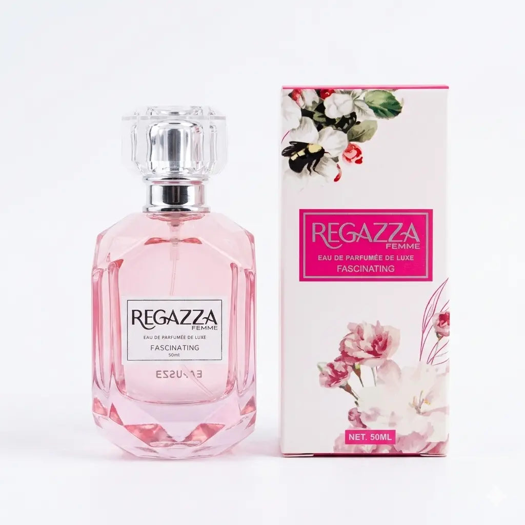 Regazza Femme Fascinating 50ml Eau De Parfum De Luxe – Elegant Floral Fruity Perfume for Women.