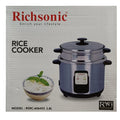 Richsonic 2.8L Rice Cooker with Steamer – Stainless Steel | Cook & Warm
