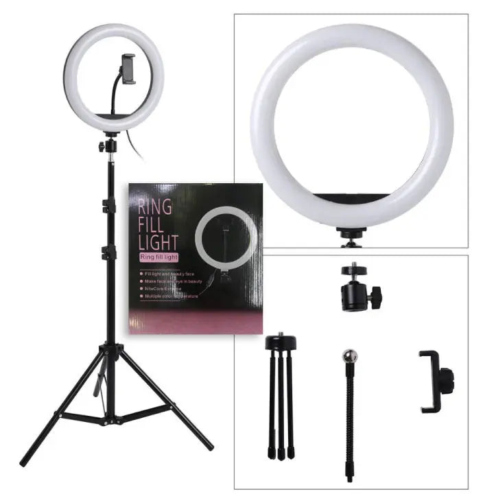 Ring Light with Tripod Stand | 3 Light Modes | Perfect for Videos & Makeup