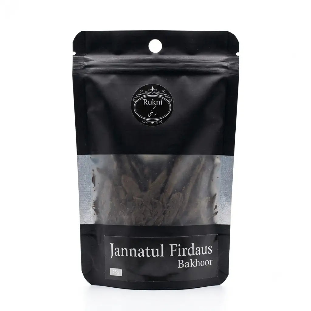Rukni Jannatul Firdaus Bakhoor – Floral Woody Incense Chips, 25g