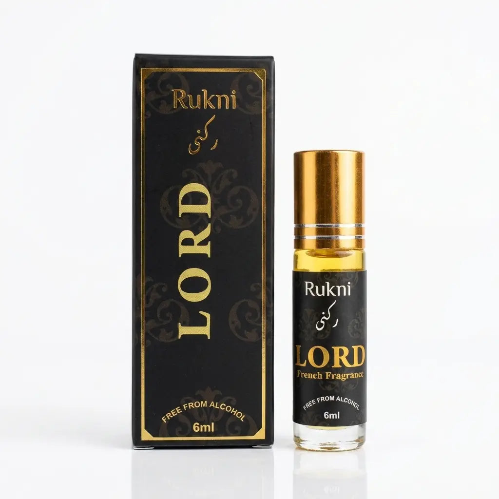 Rukni Lord Concentrated Perfume Oil (6ml) — Alcohol-Free French Fragrance Attar