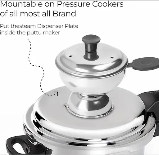 Stainless Steel Charata Pittu Maker – Traditional Sri Lankan Puttu/ Pittu Steamer