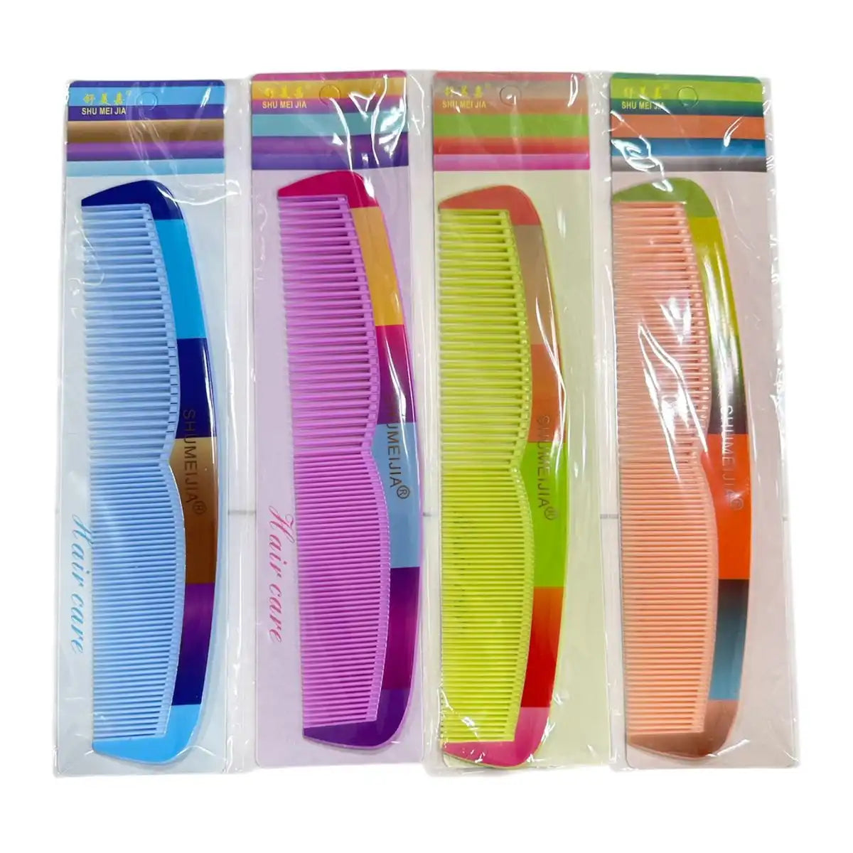 Shu Mei Jia Rainbow Ombre Hair Comb | Fine Tooth Hair Care Comb